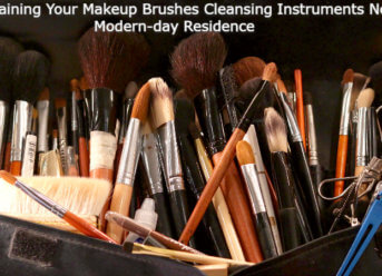 clean makeup brushes at home